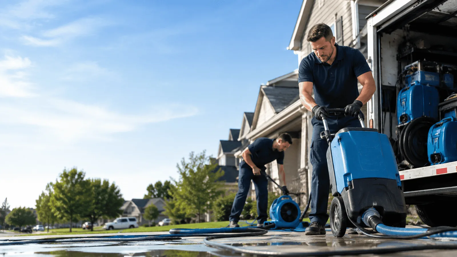Dehumidification being performed in East Stroudsburg, PA